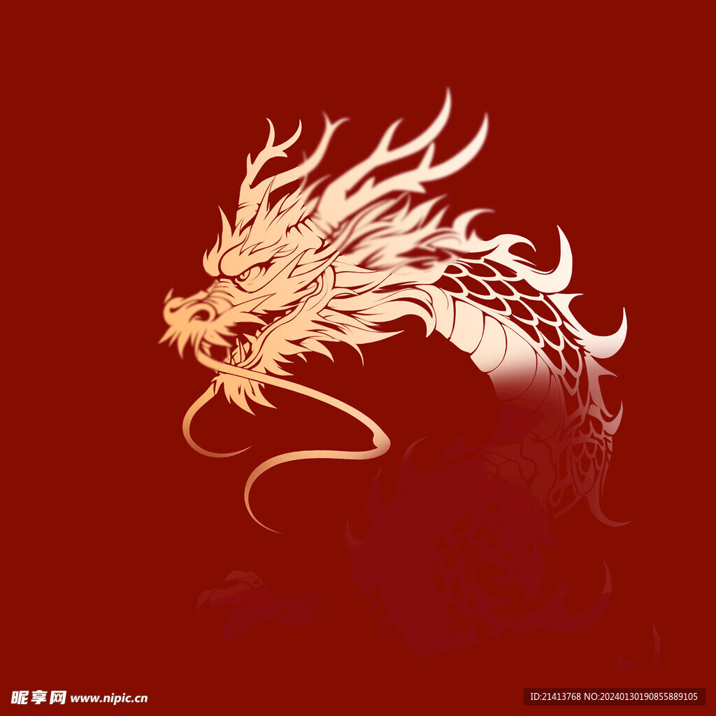 手绘卡通小龙