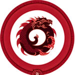 龙圆形印章