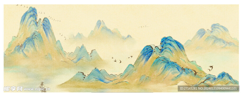 山水鼠标垫