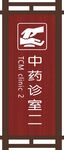 中医诊室科室牌