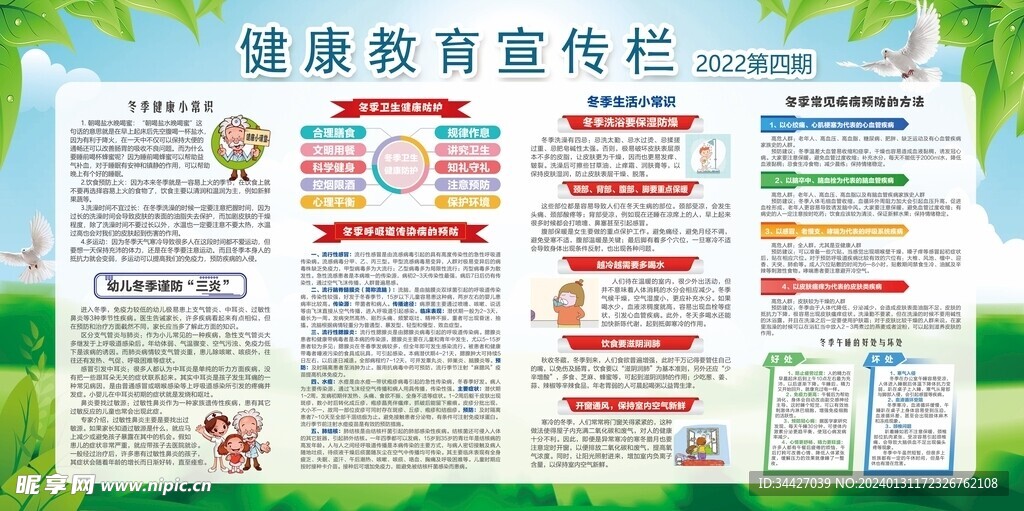 健康教育宣传栏2022第四期