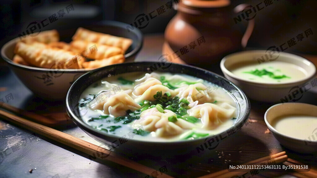 早餐豆浆油条馄饨