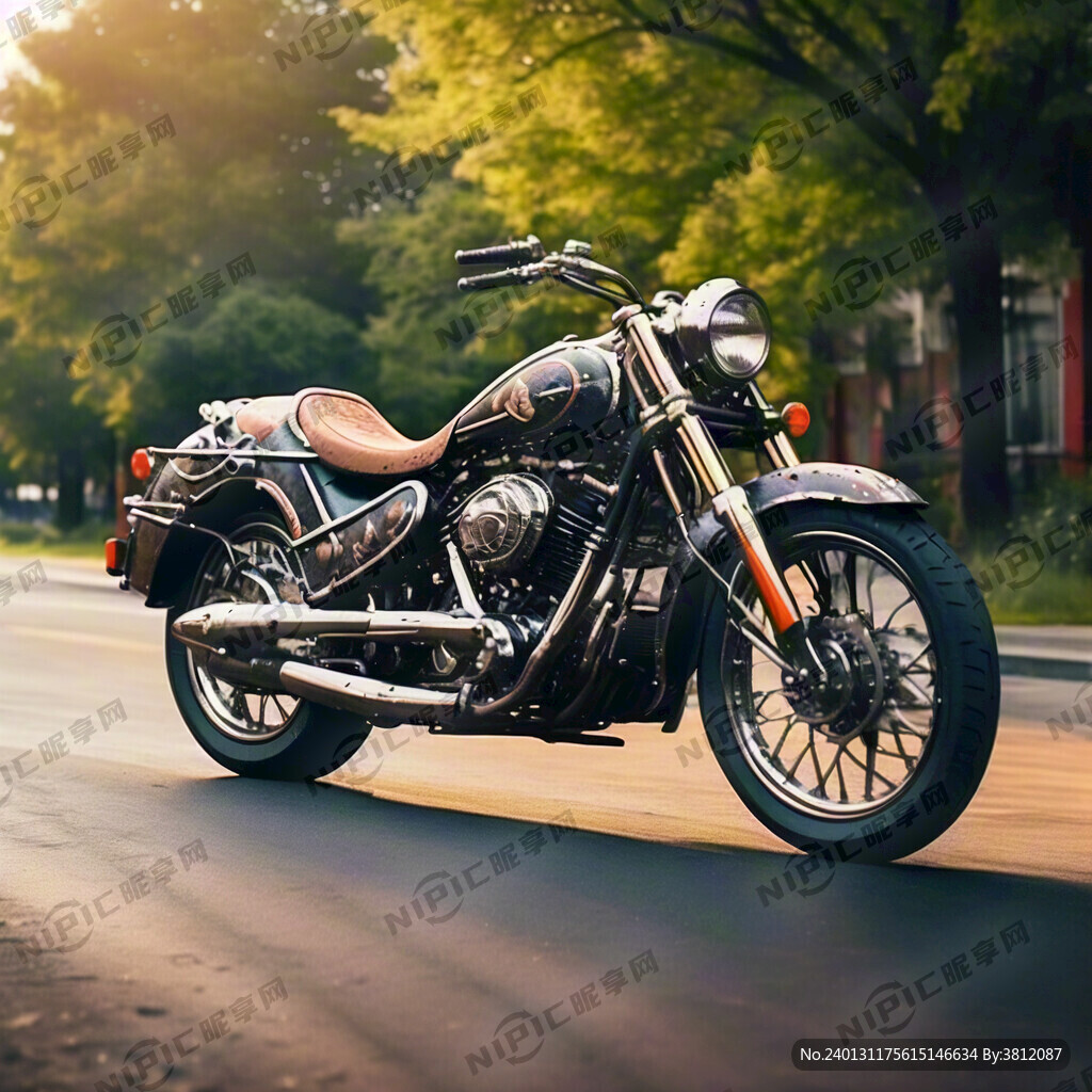 复古 哈雷摩托车