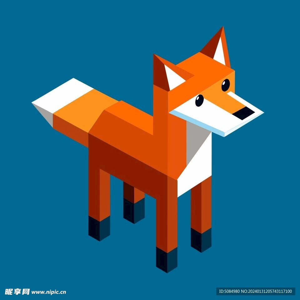 3D视图狐狸
