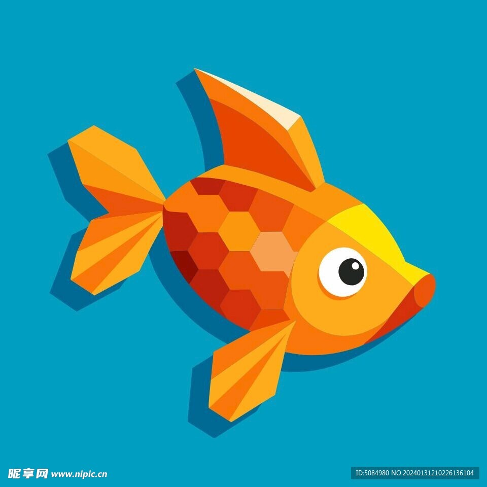 3D视图的金鱼