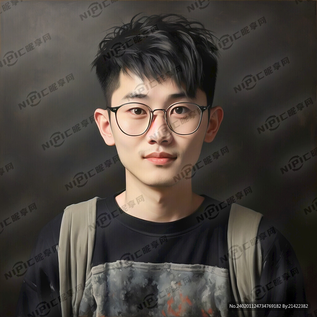 31岁男孩 青年艺术家 瓜子脸