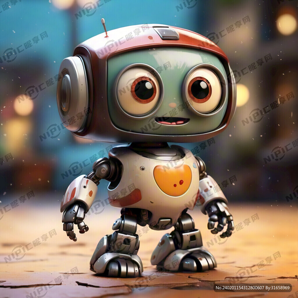 卡通机器人 可爱 乖巧