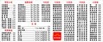 价格表