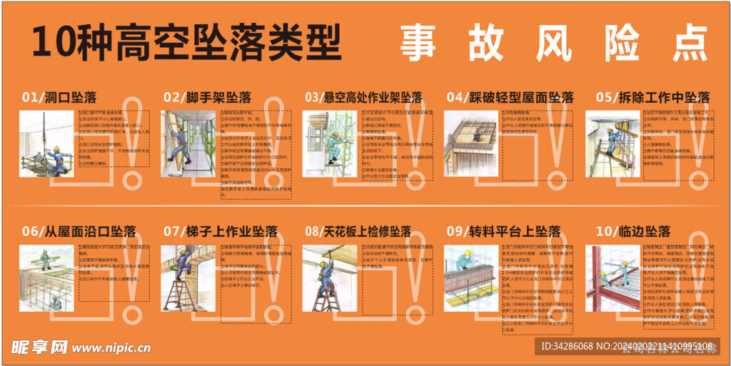 10种高空坠落类型