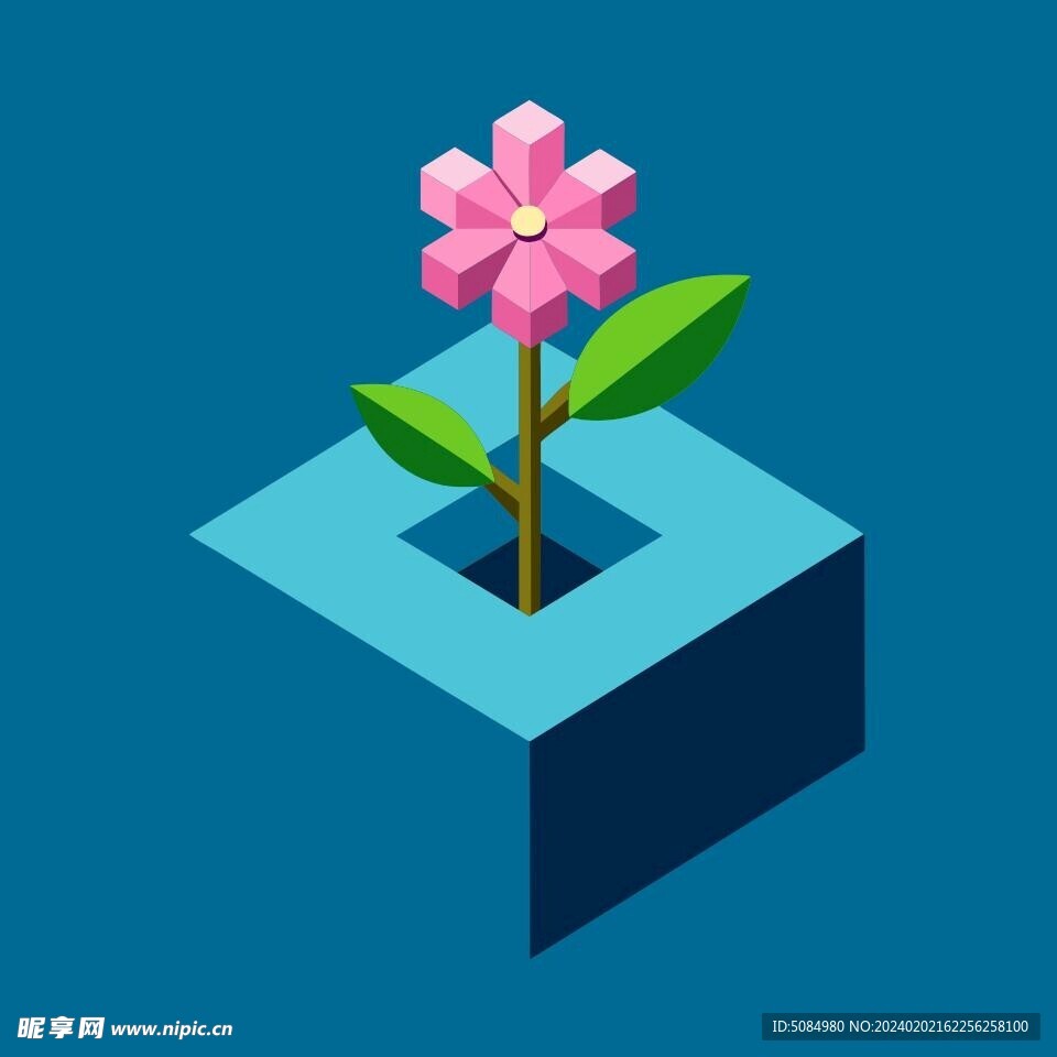 3D桃花
