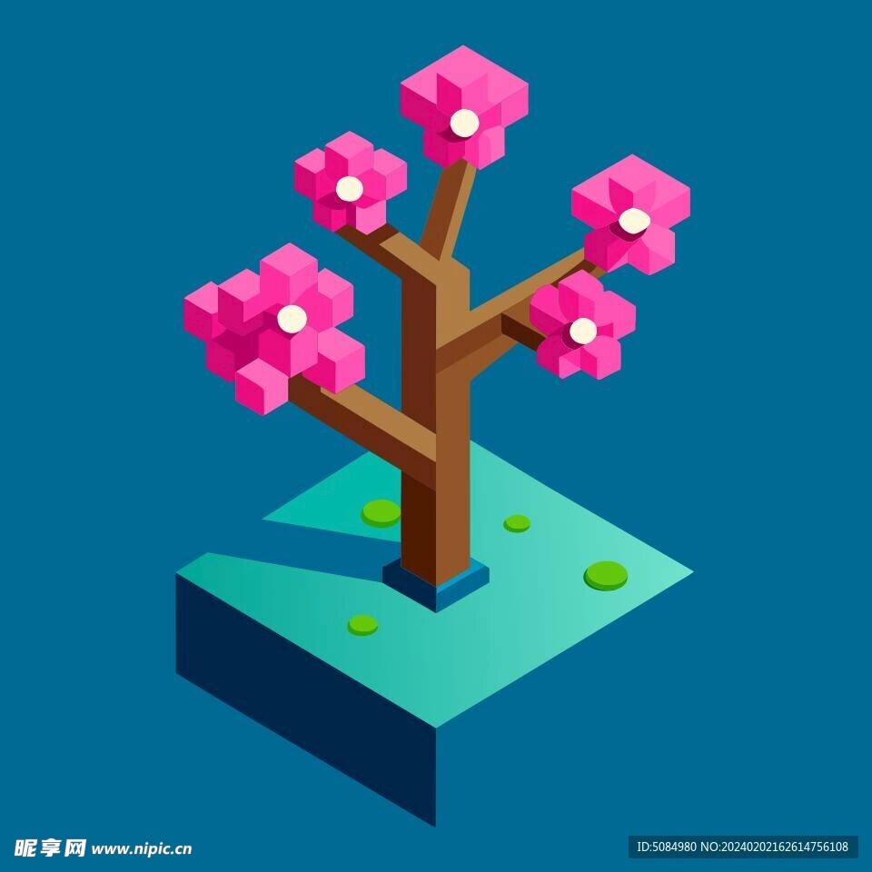 3D梅花