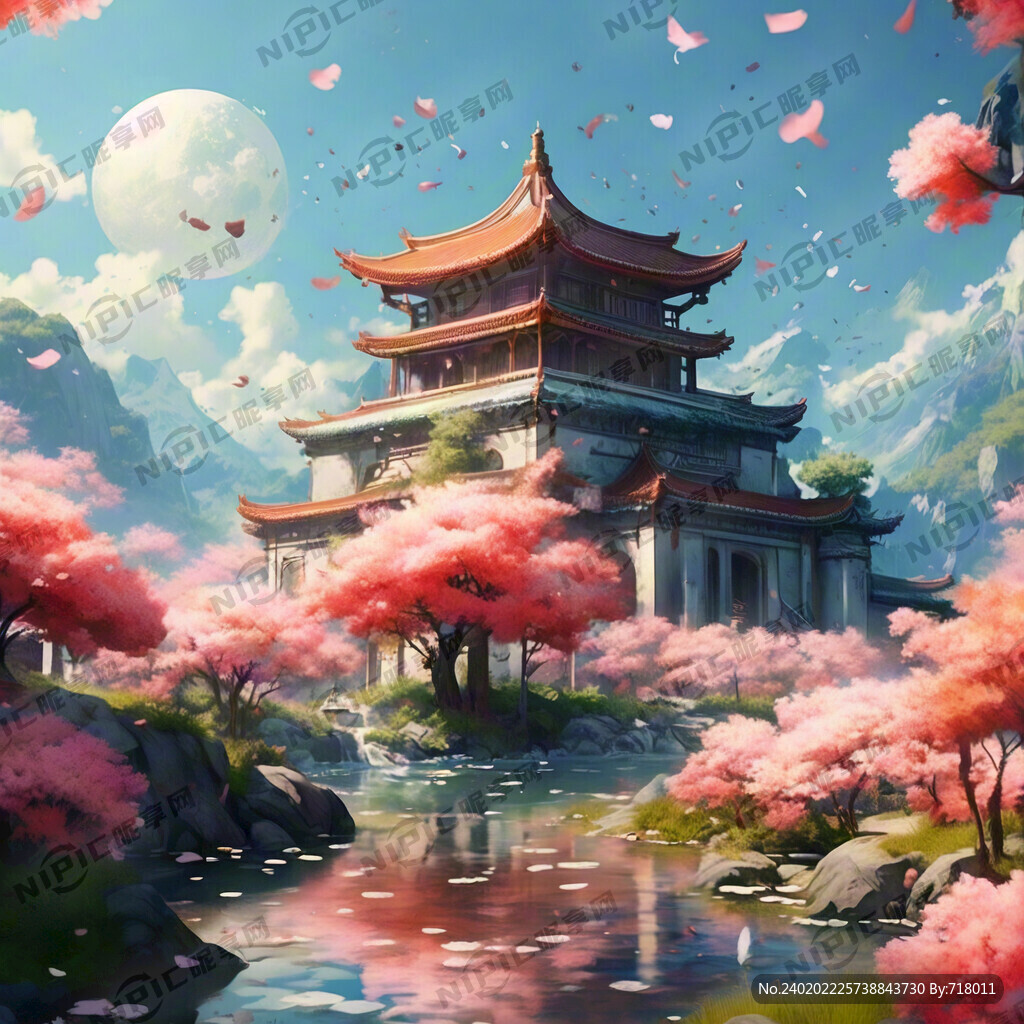 游戏梦幻唯美新中式风景 超高清