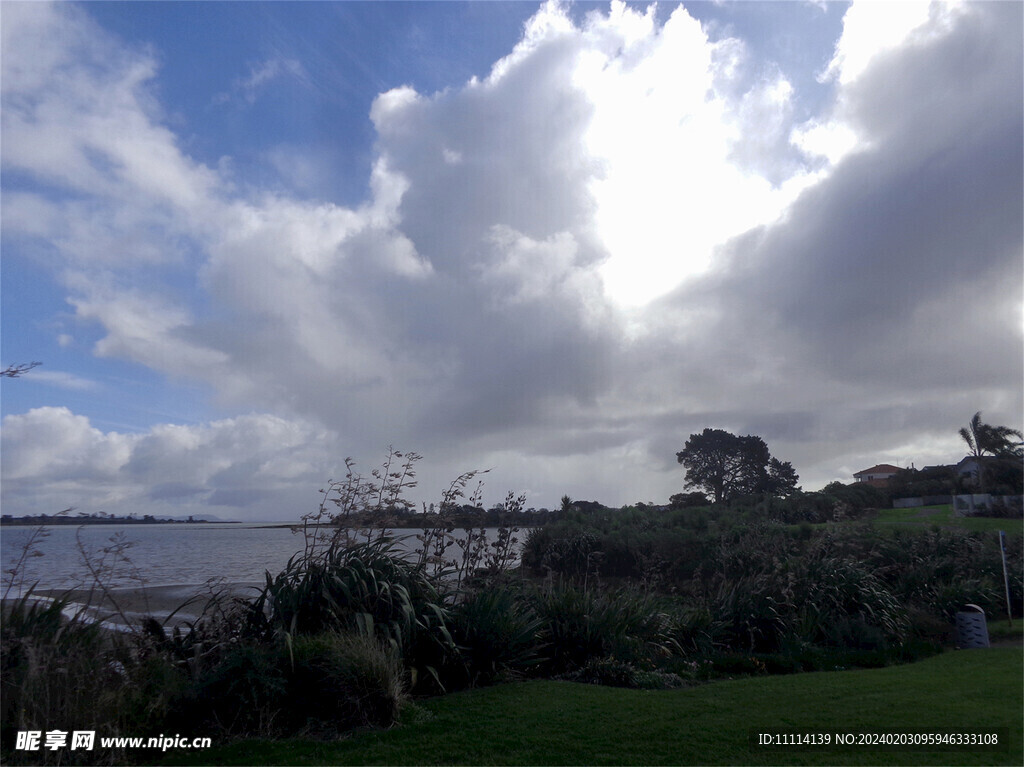 奥克兰海边小镇风景