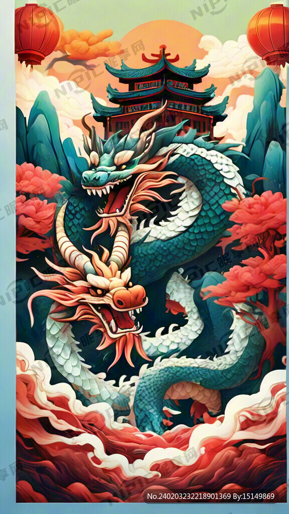 龙年海报 插画