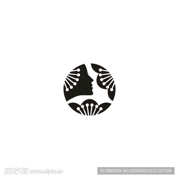 女性头像logo