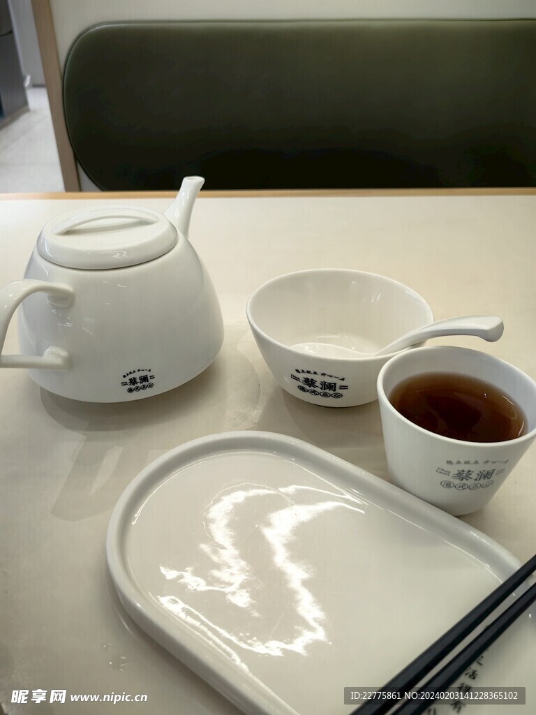 蔡澜港式点心门店茶具餐具