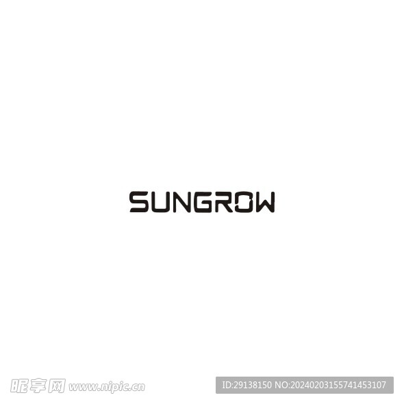 SUNGROW 铭牌太阳能标志