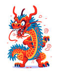 卡通龙元素