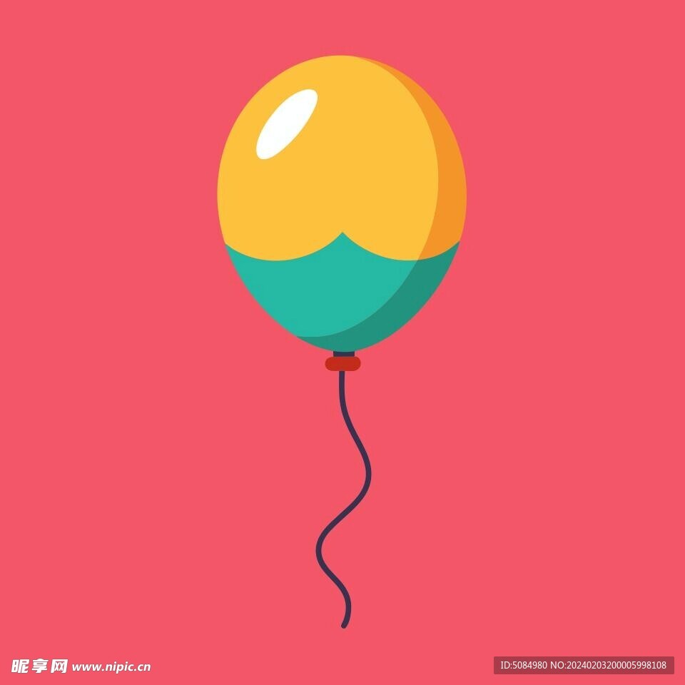 多彩节日素材气球