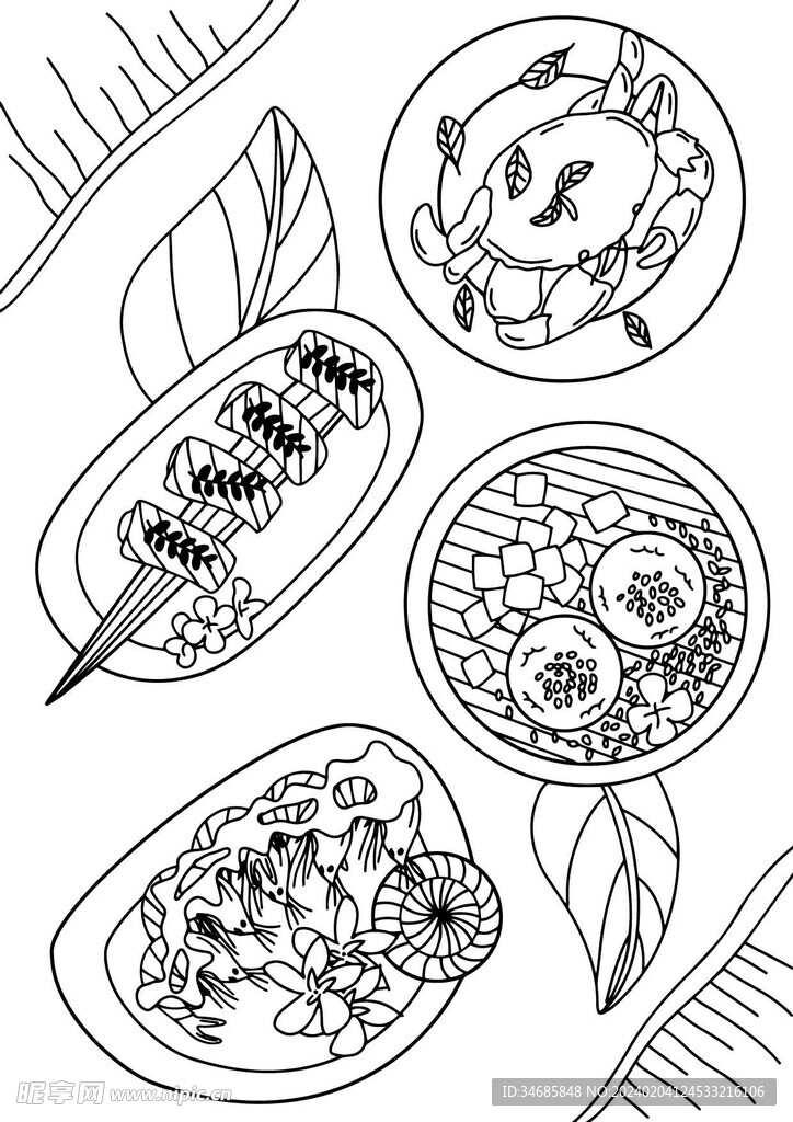 泰国料理插画