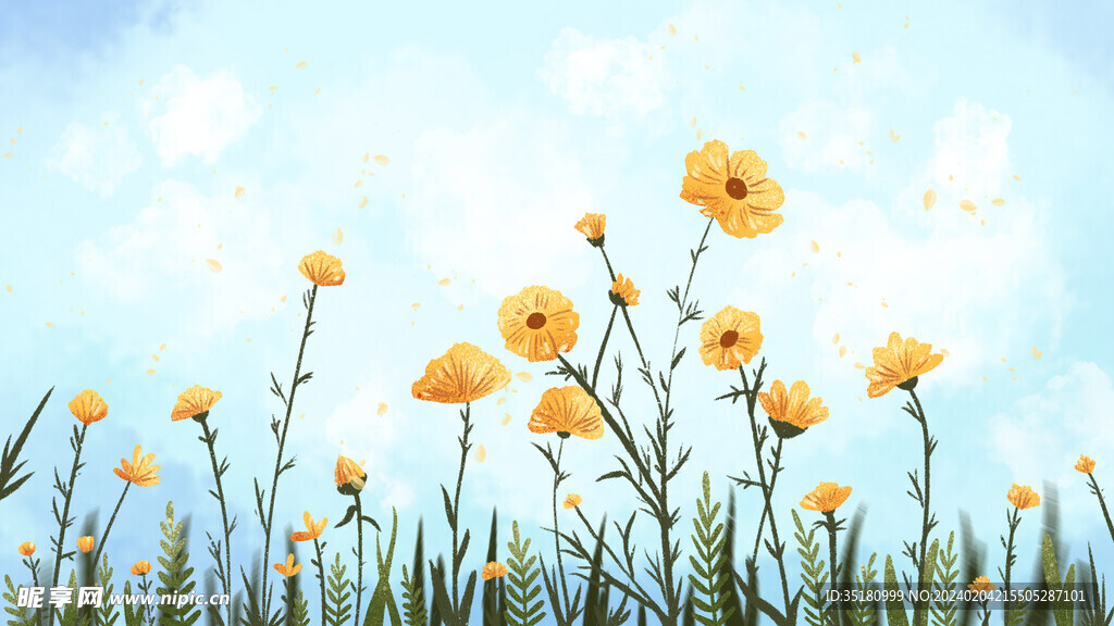 春季鲜花海报图片