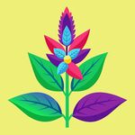 简洁的彩色节日素材茴香花