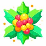 简洁的彩色节日素材桂花