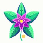 简洁的彩色节日素材茴香花