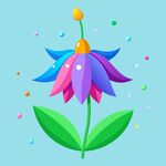 简洁的彩色节日素材铃兰