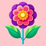 简洁的彩色节日素材报春花