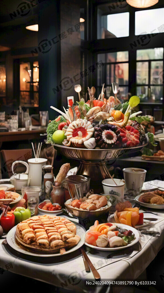 丰盛的自助餐