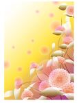 水彩花卉背景素材