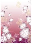 唯美透明花卉紫色背景素材