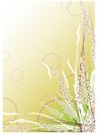 花枝水彩背景素材