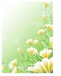 水彩花卉背景素材