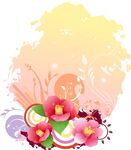 水彩花卉水墨素材