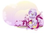 唯美花卉手绘素材
