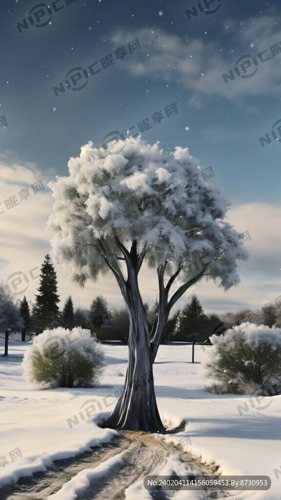雪地露出草坪