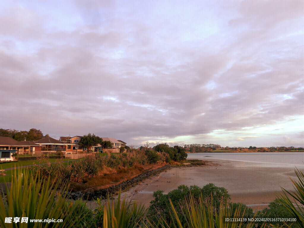 奥克兰海边小镇风景