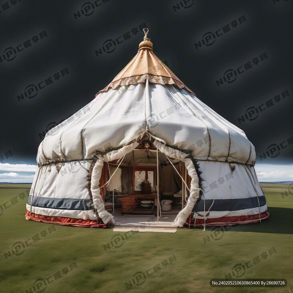 直径30米蒙古包顶视图