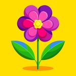 简洁的彩色节日素材报春花