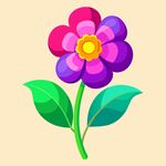 简洁的彩色节日素材报春花