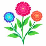 简洁的彩色节日素材蔷薇