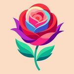 简洁的彩色节日素材玫瑰