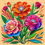 简洁的彩色节日素材蔷薇