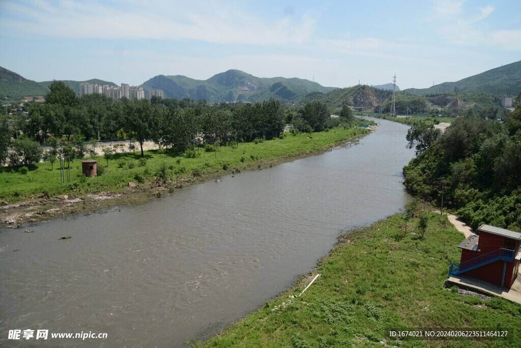 大石河半壁店段水景