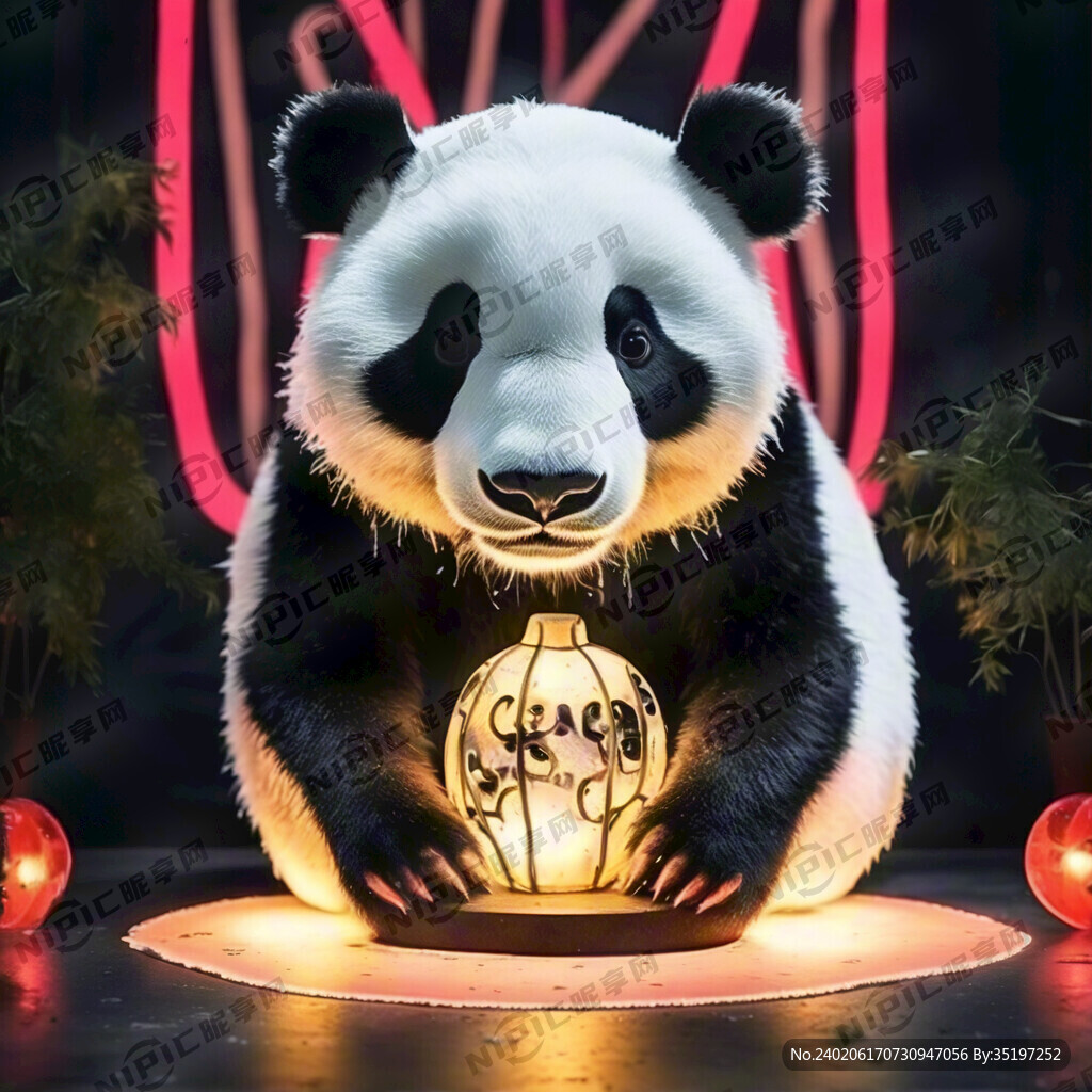 熊猫七仔灯网红打卡地