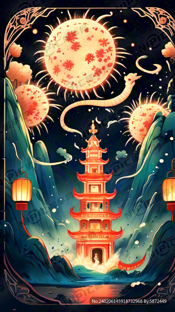 龙年 新年快乐 海报