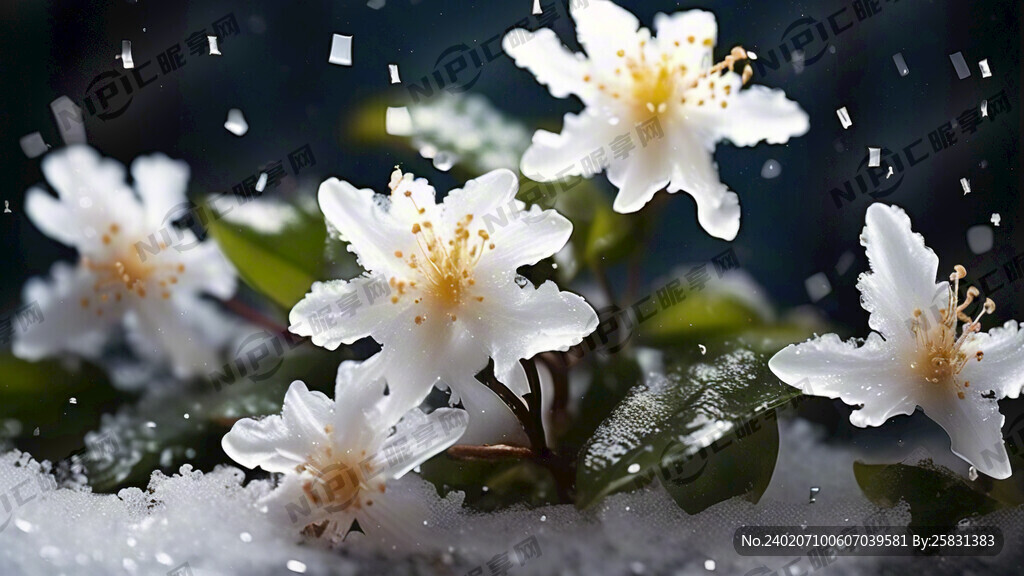 茉莉花 雪花
