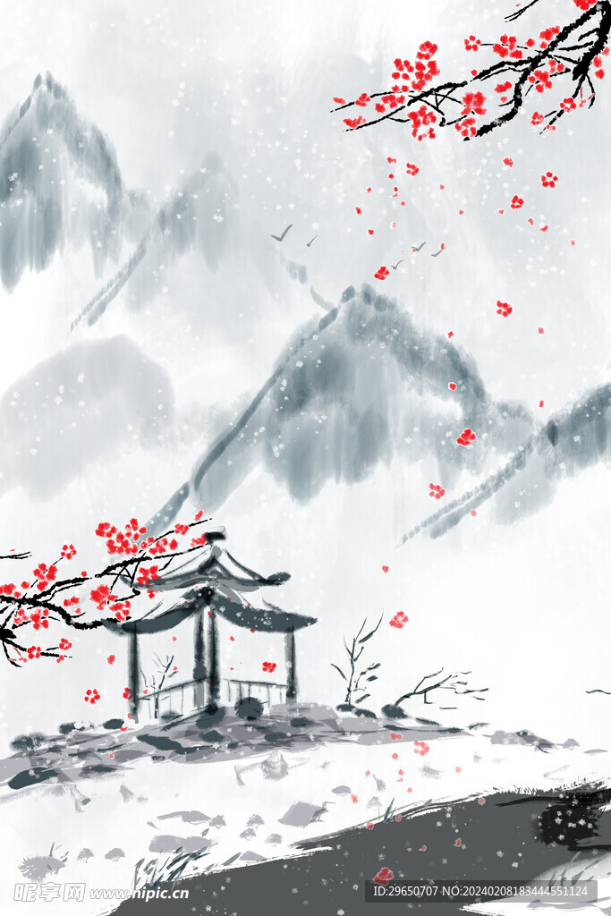 山水背景